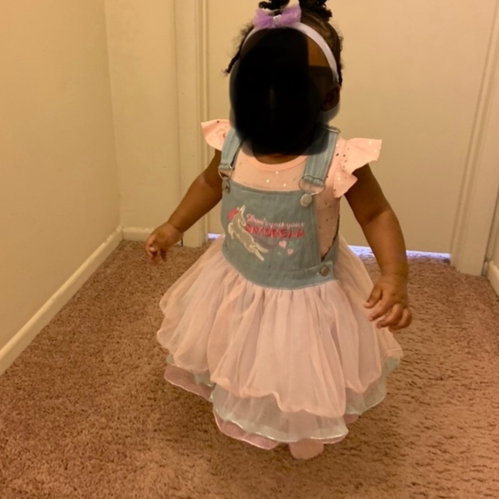 Beautiful overall tutu dress